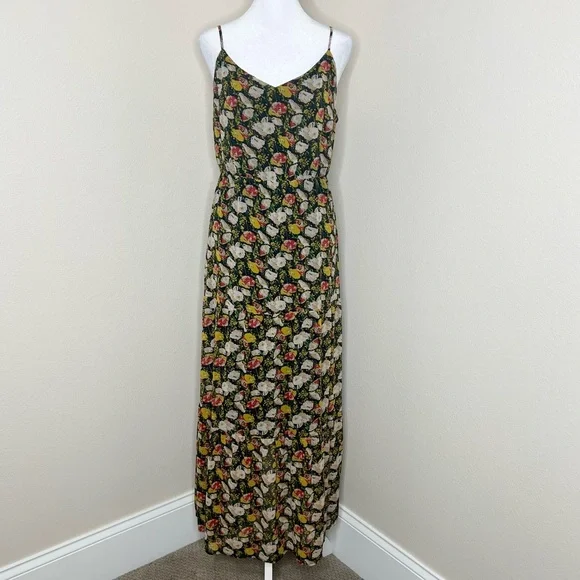 J. Crew Mercantile Sweet Pea Floral Sleeveless Tiered Maxi Dress Sundress Sz 14 - Picture 5 of 16